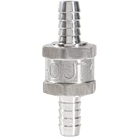 TOPINCN Válvula Antirretorno De Retorno De Combustible De Aluminio Gasolina Diésel Combustible Diesel Diámetro De 10 Mm…